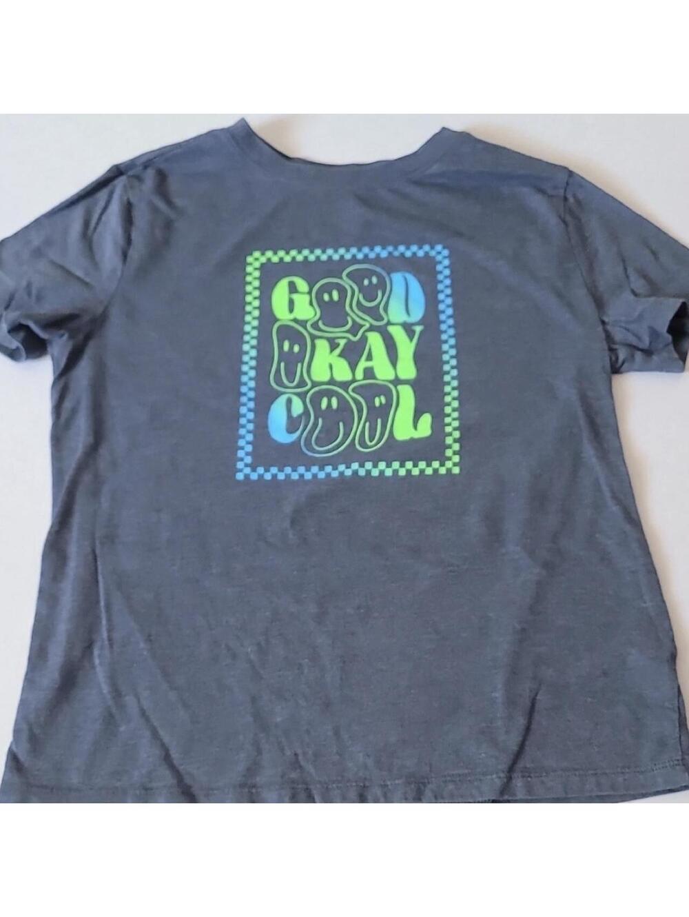 Cat & Jack Kid's Grey and Black Tshirt
